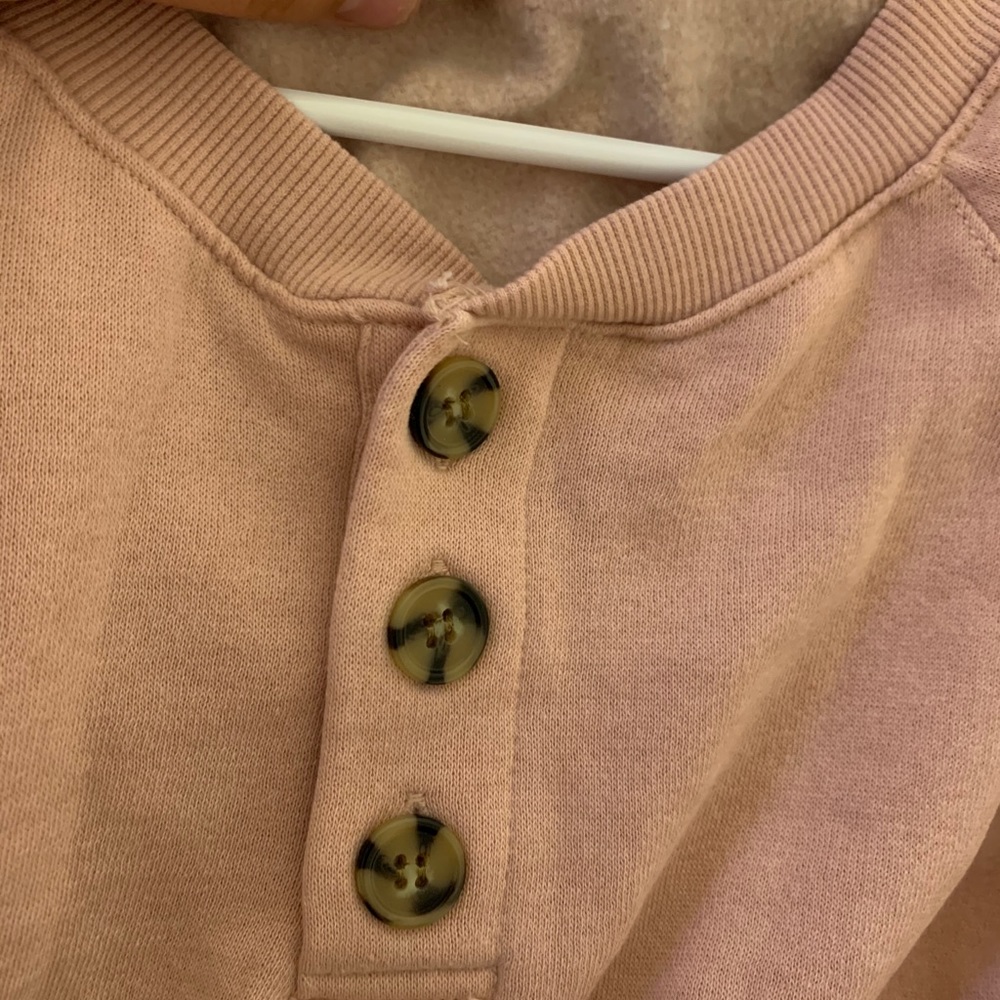 blush pink crew neck